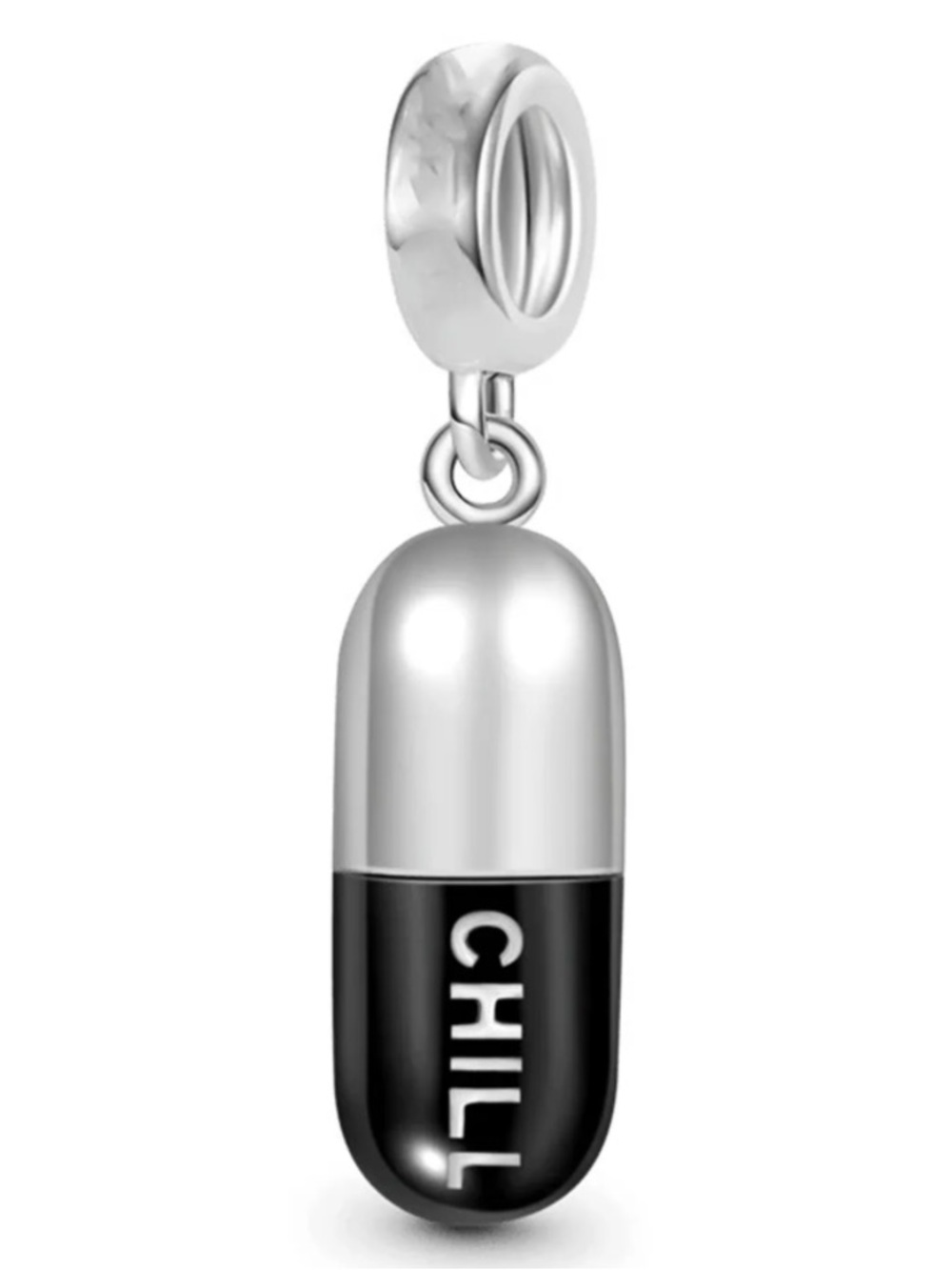 NWOT Chill Pill Dangle Charm Sterling Silver 925